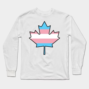 Maple Leaf Trans Pride! Long Sleeve T-Shirt